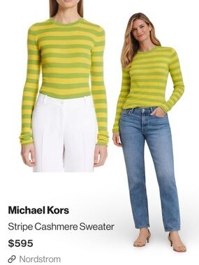 Michael Kors Collection 100% Cashmere Sweater Top $595 Size XS